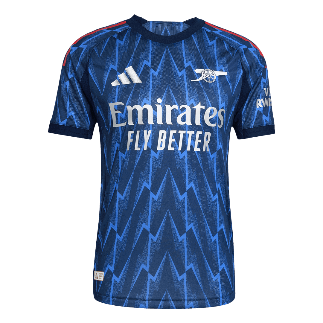 RICE #41 Mens Arsenal Away Jersey 2025/26 - Player Version (Slim Fit)