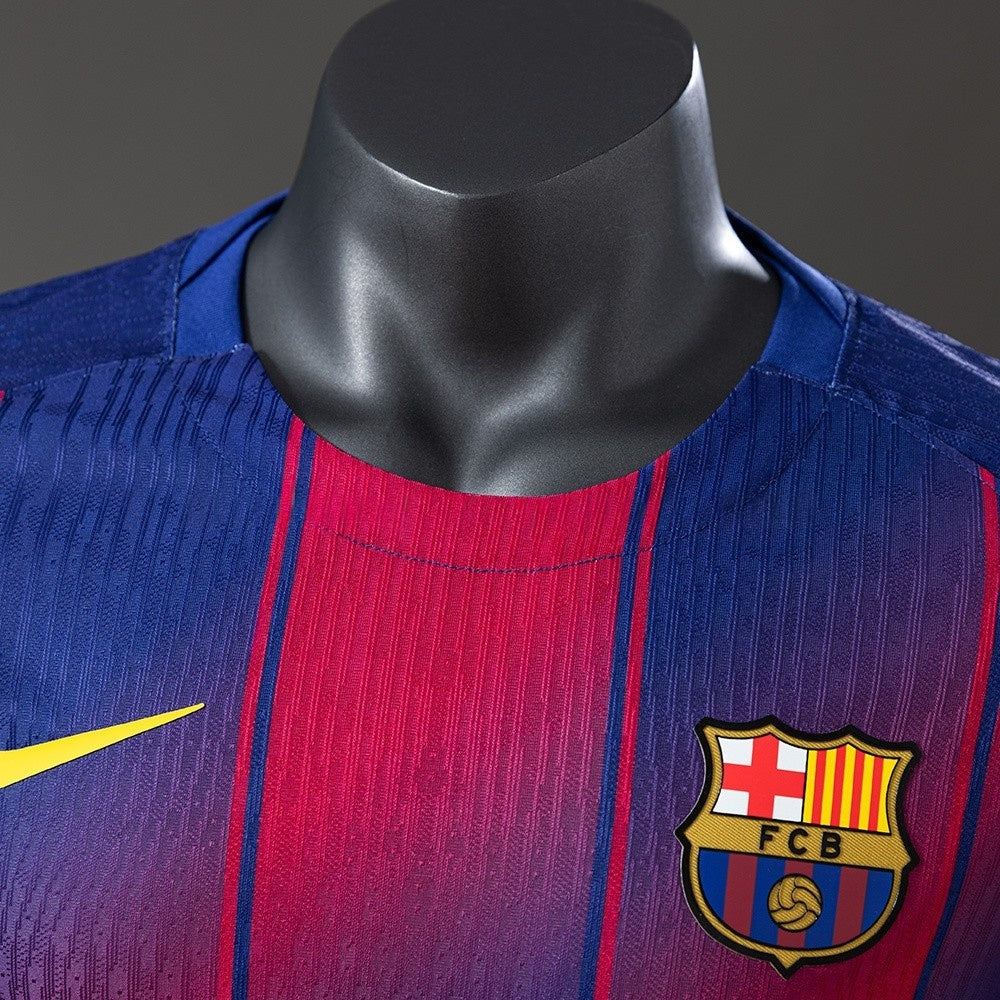Barcelona Jersey 25/26 Home Football Kit Long Sleeves Player Version