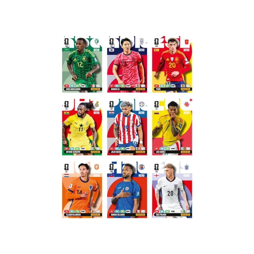 Panini 2026 Adrenalyn XL FIFA World Cup Cards PACK (8 Cards Each)