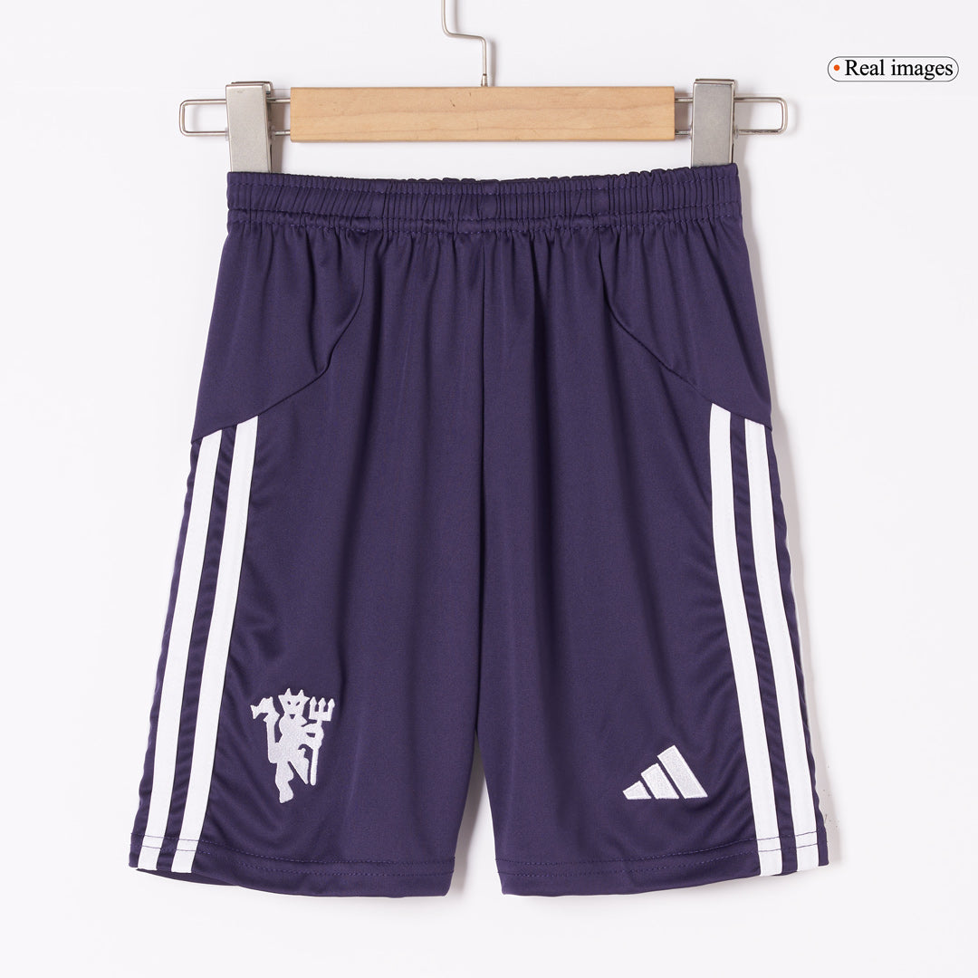 Kids Manchester United Away Full Kit 2025/26