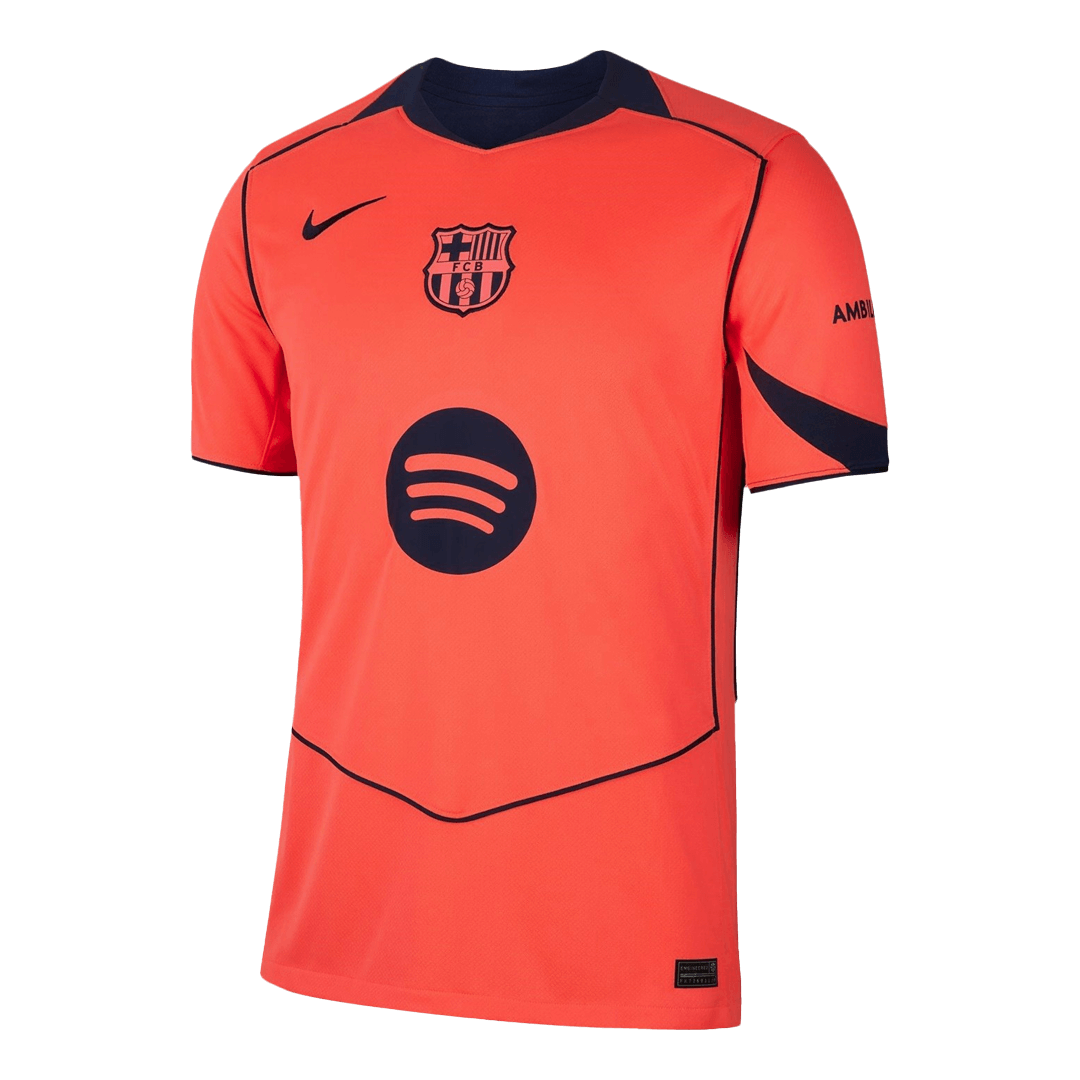 PEDRI #8 Mens Barcelona Third Jersey 2025/26 - UCL