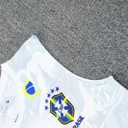 Brazil Vest Set Training Tracksuits 25/26 Football Kit Soccer Jersey