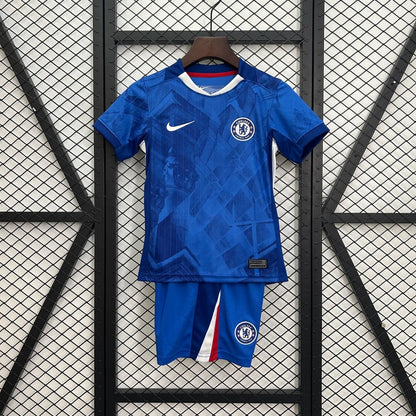 Kids Chelsea Jersey 25/26 Football Kit Soccer Jersey
