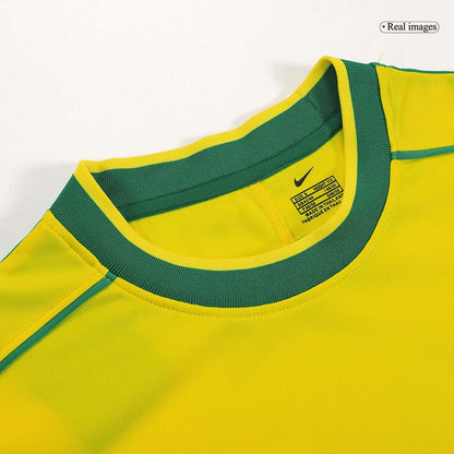 Retro RONALDO #9 1998 Mens Brazil World Cup Home Jersey