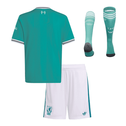Kids Liverpool Third Full Kit 2025/26