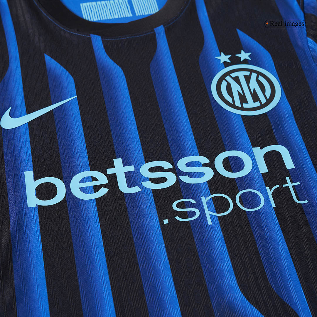 DUMFRIES #2 Mens Inter Milan Home Jersey 2025/26 - Player Version (Slim Fit)
