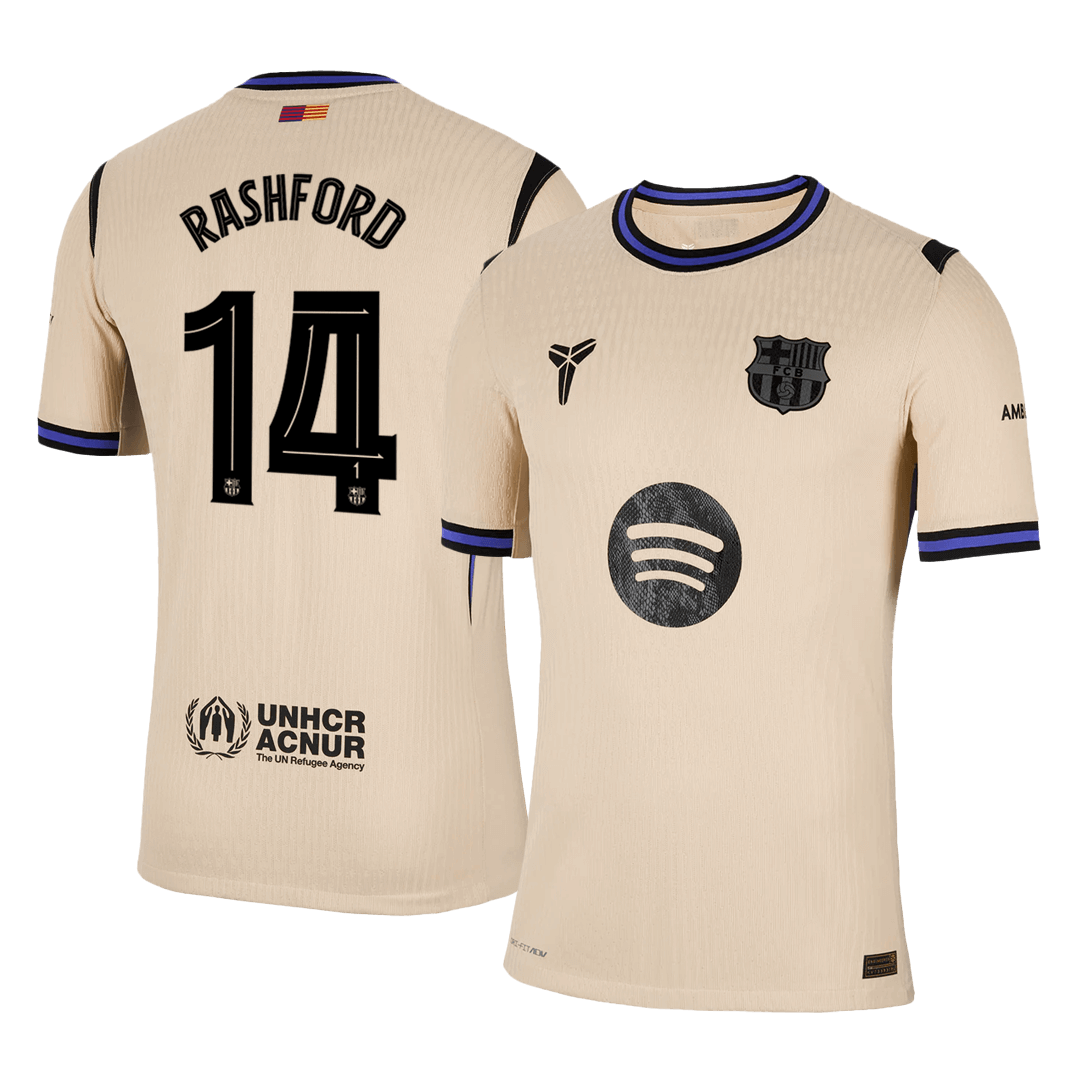 RASHFORD #14 Mens Barcelona Away Jersey 2025/26 UCL - Player Version (Slim Fit)