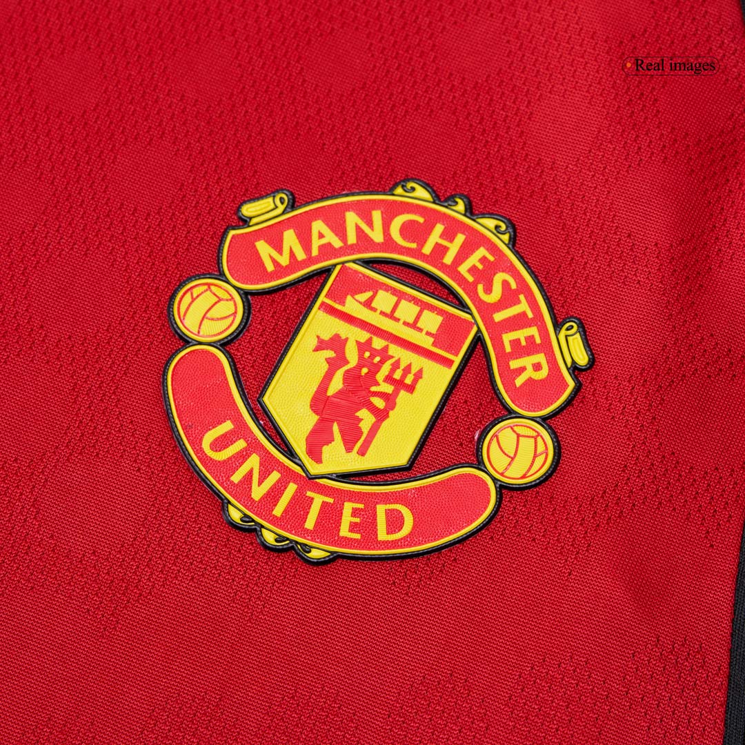 B.FERNANDES #8 Mens Manchester United Home Jersey 2025/26 - Player Version (Slim Fit)