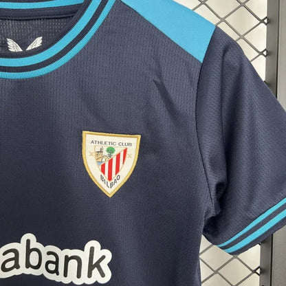 Kids Athletic Bilbao Jersey 25/26 Away Football Kit Soccer Jersey