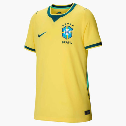 Nike 2026 Brazil Youth Stadium Home Soccer Jersey