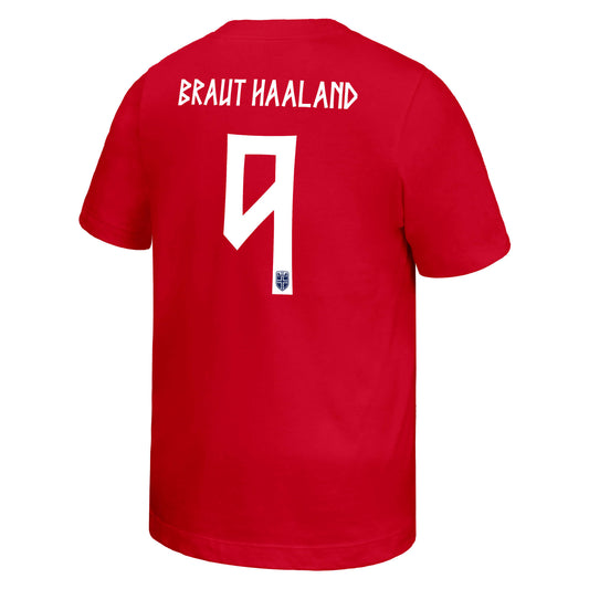 Nike 2026 Norway Youth Core Haaland #9 Tee