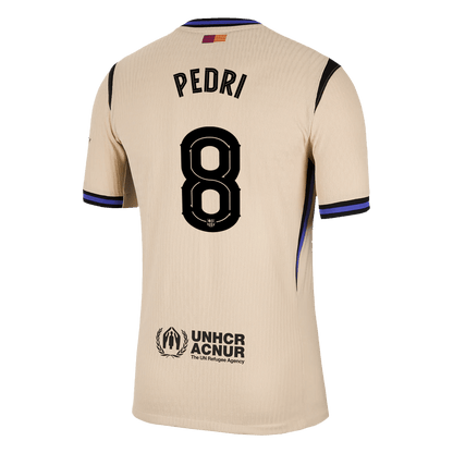 PEDRI #8 Mens Barcelona Away Jersey 2025/26 UCL - Player Version (Slim Fit)