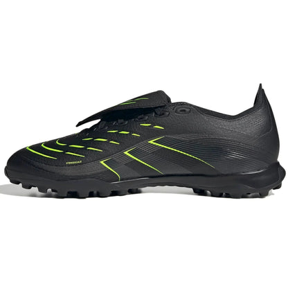 adidas Predator League Fold-Over Tongue Turf Soccer Shoes - Electric Stealth Pack (FA25)