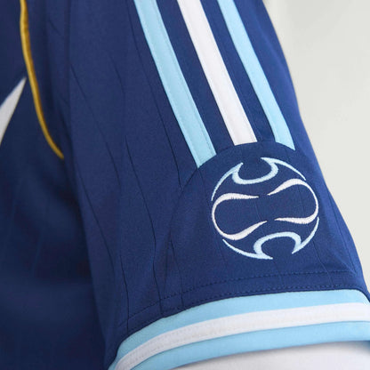 adidas 2006 Argentina Men's Retro Stadium Away Messi #19 Soccer Jersey