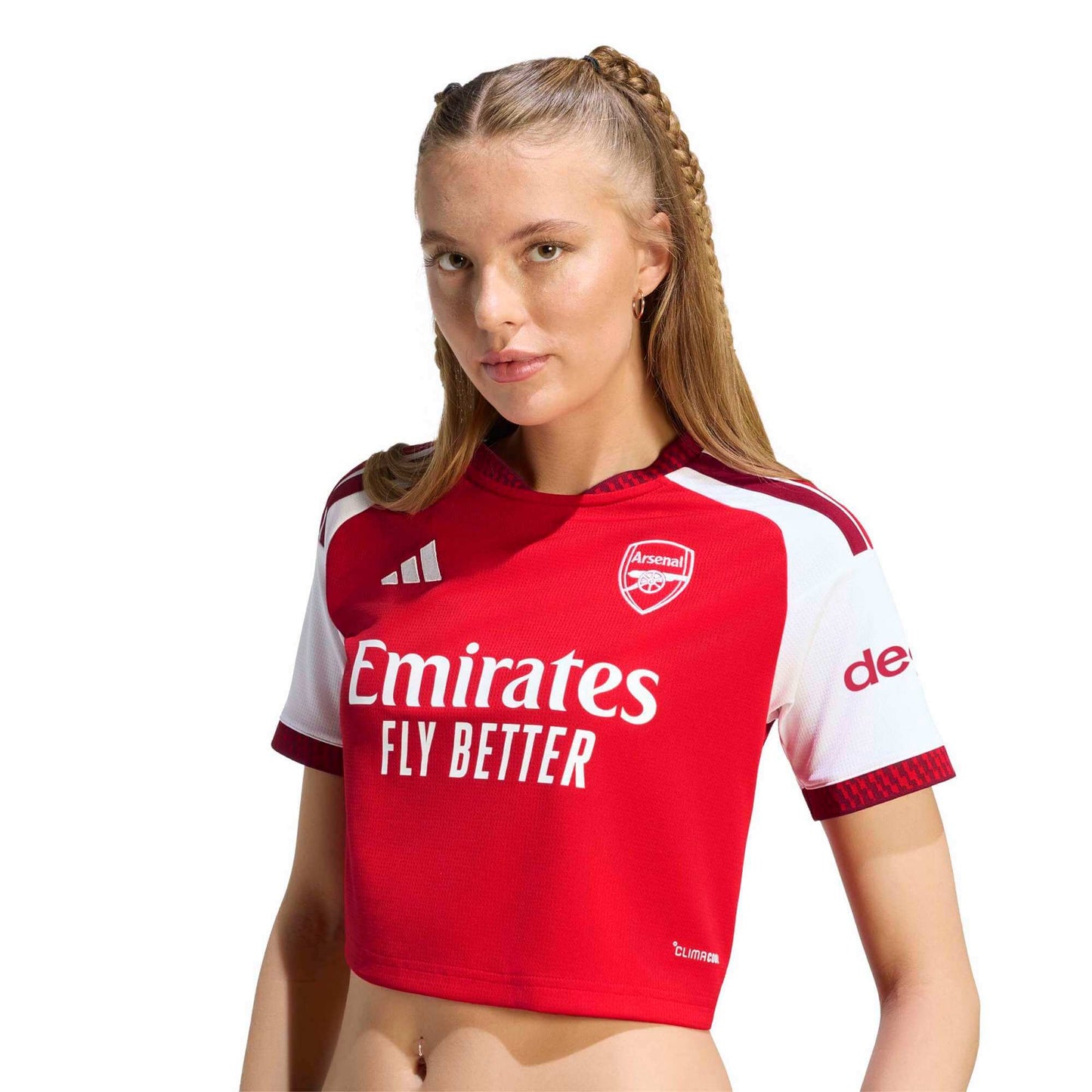 adidas 2026-27 Arsenal Women's Stadium Home Cropped Soccer Jersey