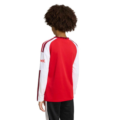 adidas 2026-27 Arsenal Youth Stadium Home Long-Sleeve Soccer Jersey