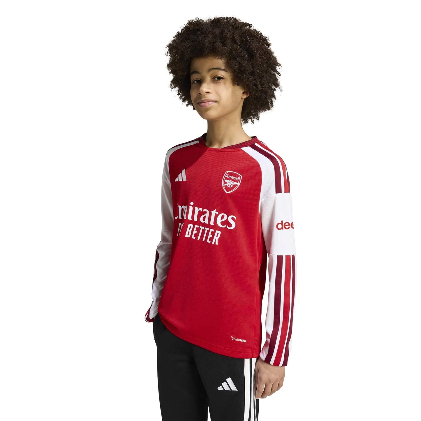 adidas 2026-27 Arsenal Youth Stadium Home Long-Sleeve Soccer Jersey