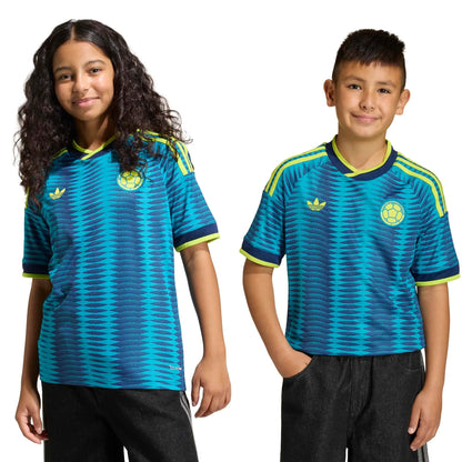 adidas 2026 Colombia Youth Stadium Away Soccer Jersey