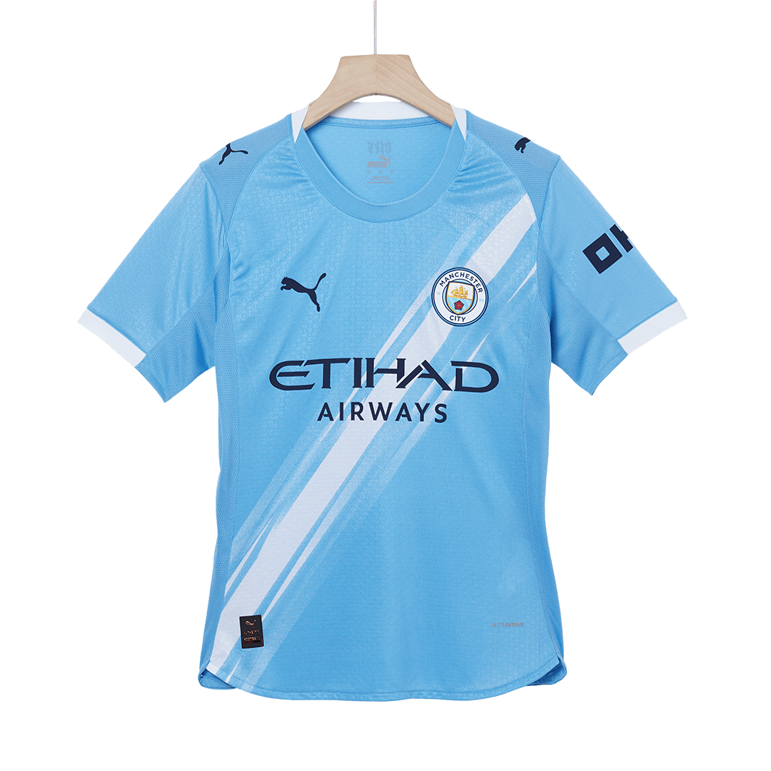 DE BRUYNE #17 Mens Manchester City Home Jersey 2025/26 - Player Version (Slim Fit)
