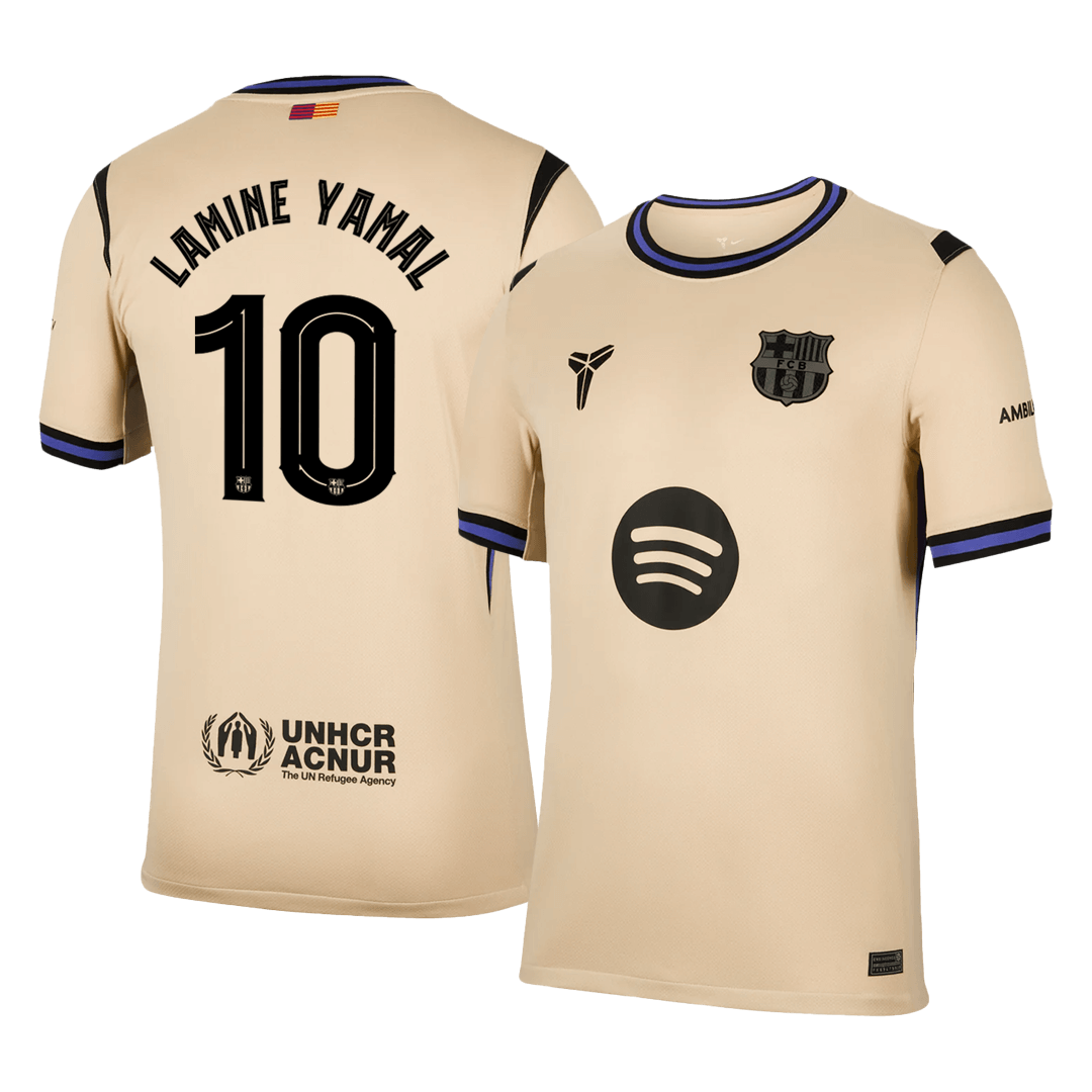 LAMINE YAMAL #10 Mens Barcelona Away Jersey 2025/26 - UCL
