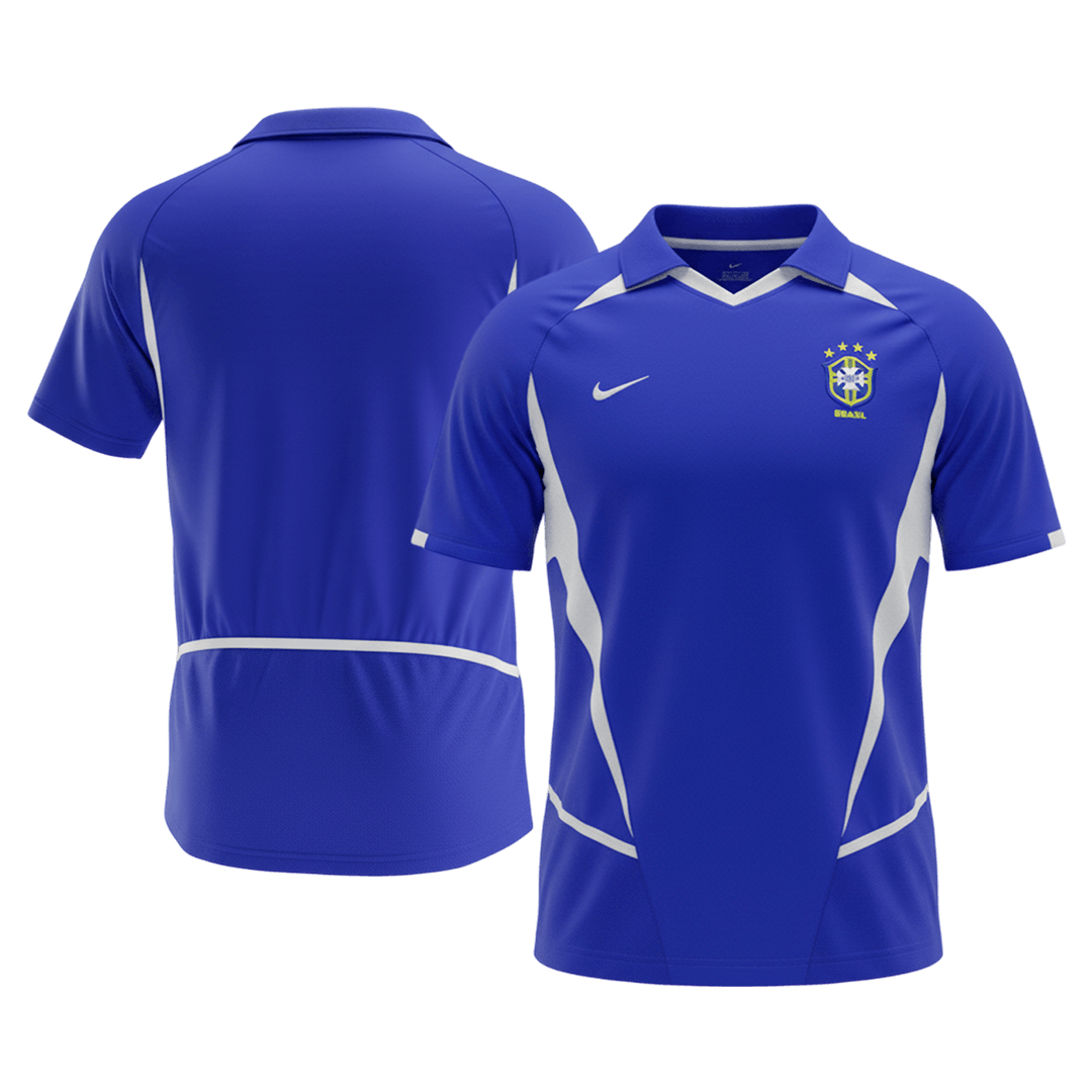Retro 2002 Mens Brazil Away Jersey
