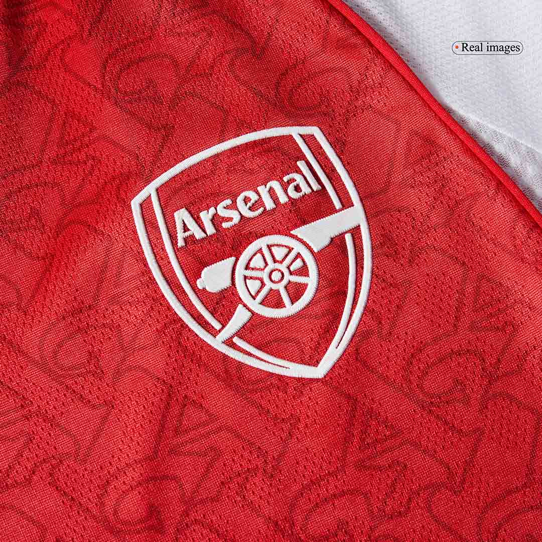 SALIBA #2 Mens Arsenal Home Jersey 2025/26 - Player Version (Slim Fit)