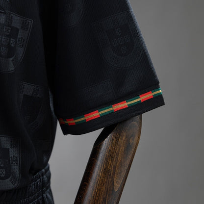 Kids Portugal Jersey 25/26 Black Football Kit