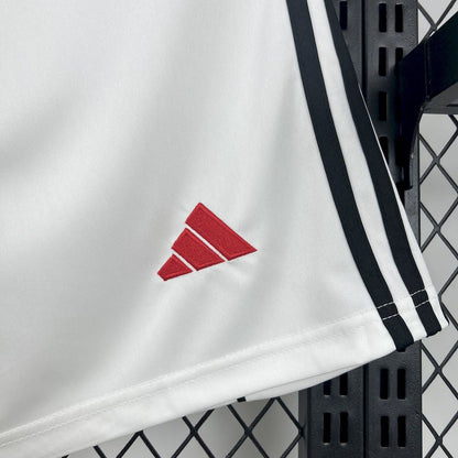 Manchester United Shorts 25/26 Home White Football Kit Soccer Shorts