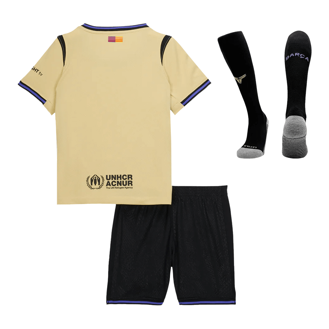 Kids Barcelona Away Full Kit 2025/26