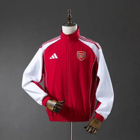 Arsenal Windbreaker 2025/26 Red Football Kit