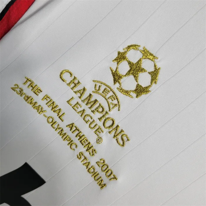 AC Milan Jersey Away Kit 2006 2007 Retro Long Sleeves