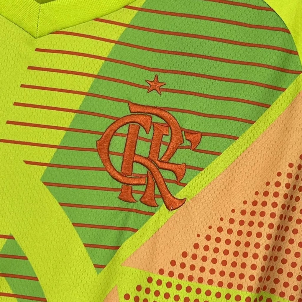 flamengo jersey 25/26 yellow goalkeeper football kit soccer jersey